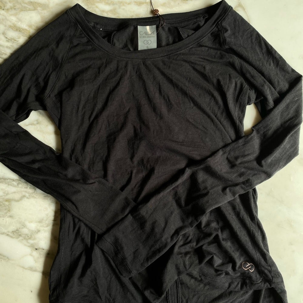 NEW Calia black longsleeve athletic top